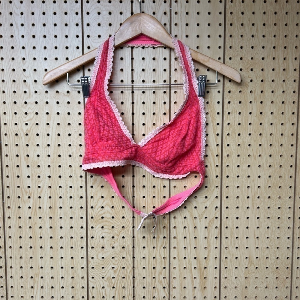 - Free People Hot Pink Lace Top